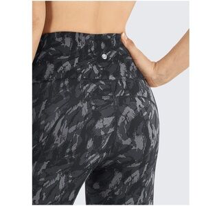 CRZ YOGA Black and Gray Patterned Leggings